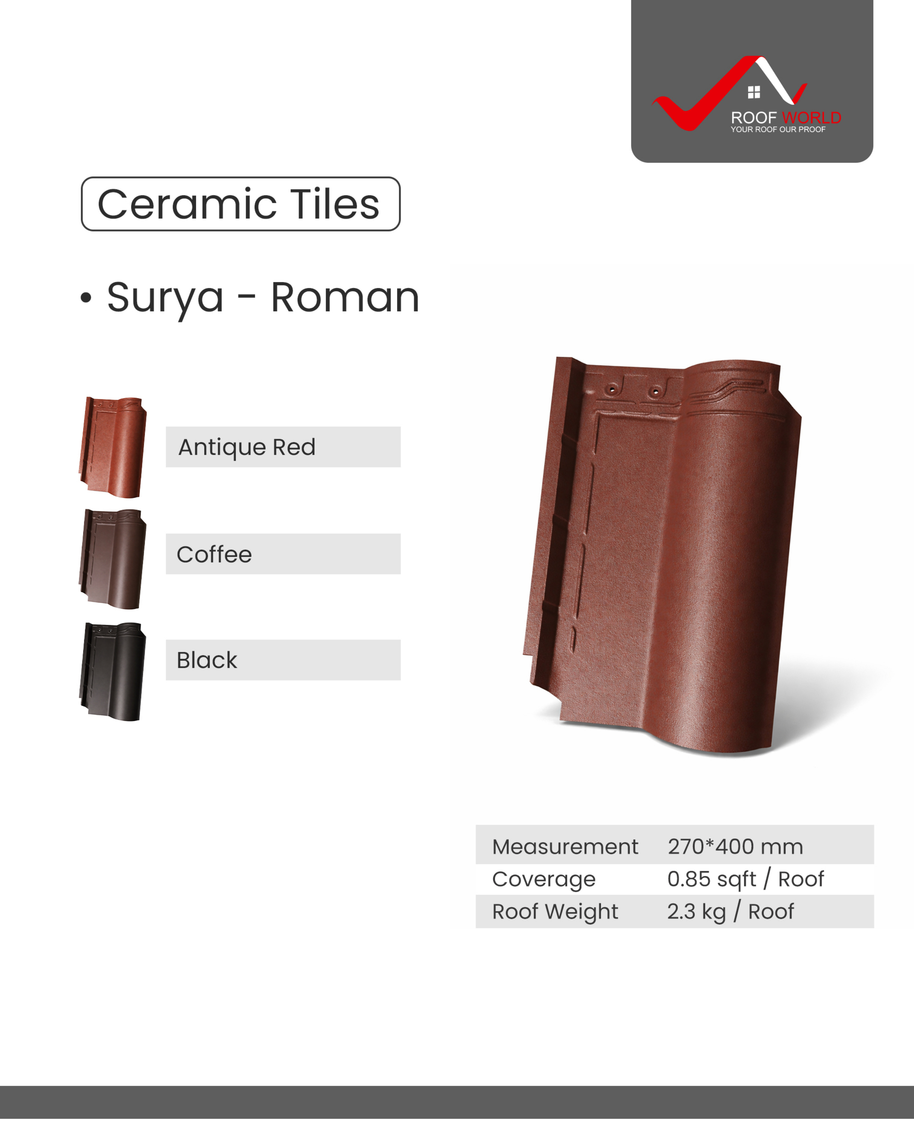 Surya Roman ceramic tile